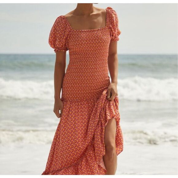 NWT L*Space Simone Maxi Dress in Summatime Check - Picture 1 of 11